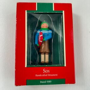 Hallmark Keepsake Ornament 1989 Son Handcrafted Vintage with Box
